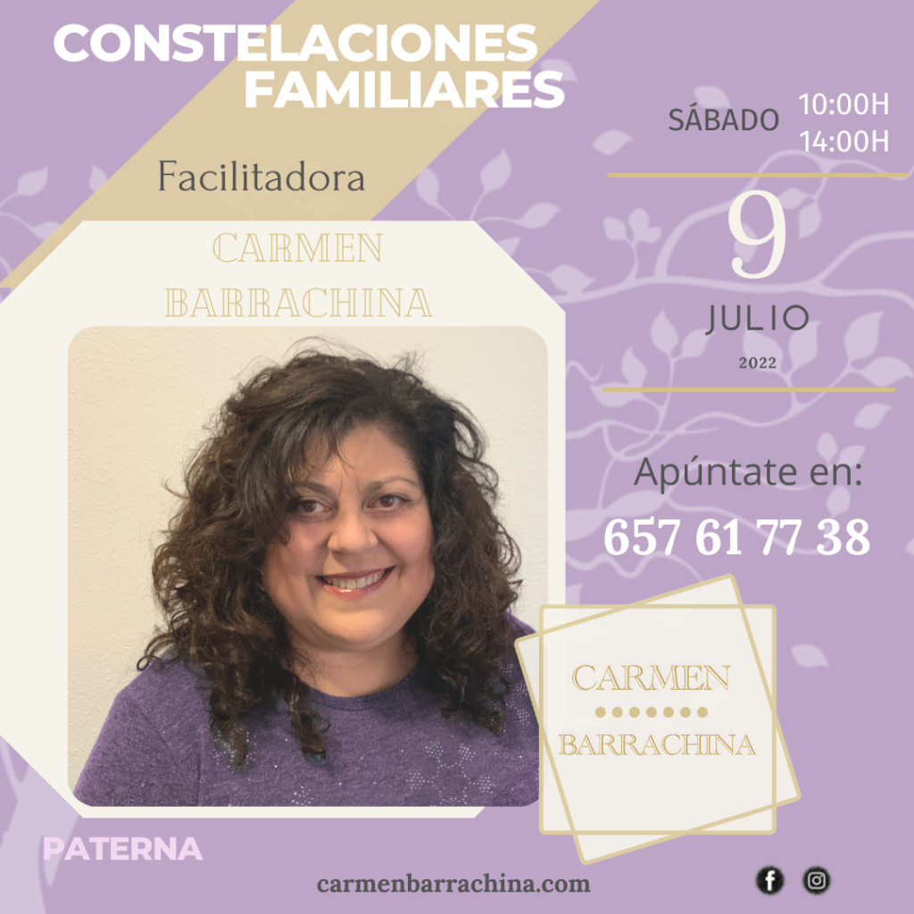 Constelaciones familiares paterna valencia Carmen Barrachina julio