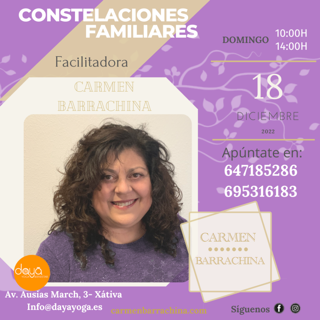 Constelaciones Familiares Xátiva Carmen Barrachina
