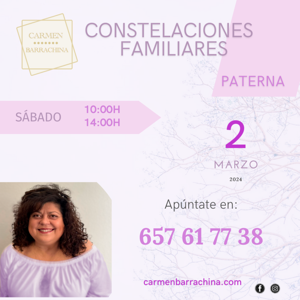 Constelaciones familiares marzo 2024 carmen barrachina paterna