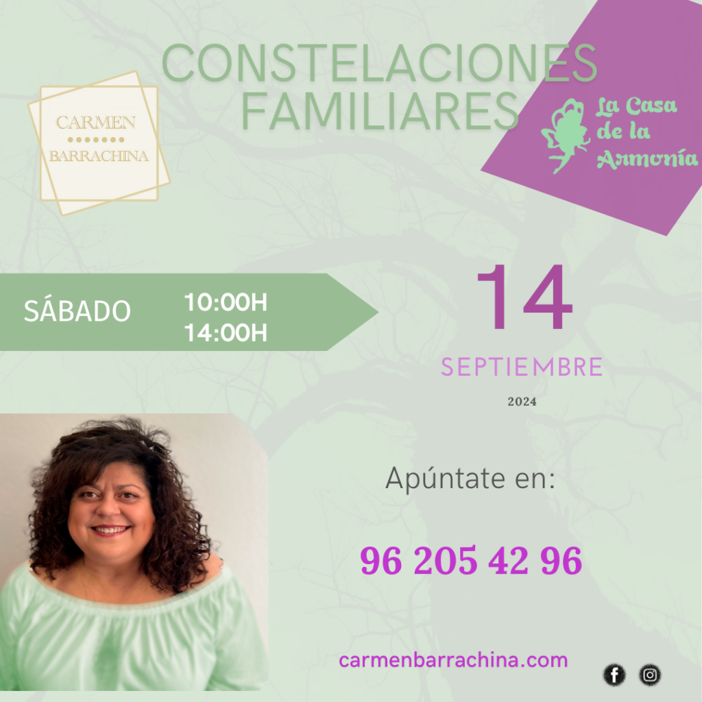 constelaciones familiares septiembre 2024 carmen barrachina casa de la armonia valencia